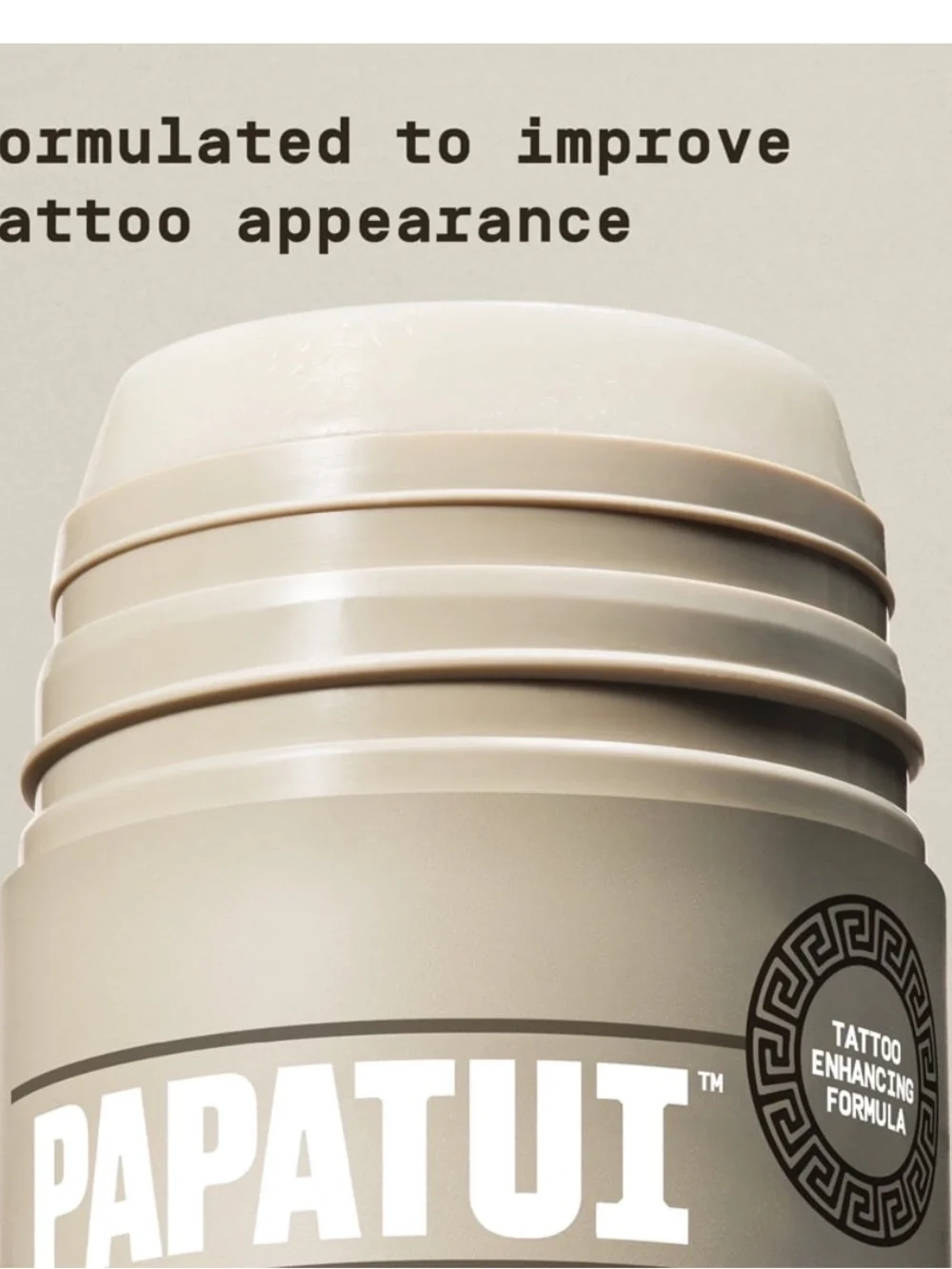 Enhancing Tattoo Stick — Fragrance Free (Cream/Brown)
